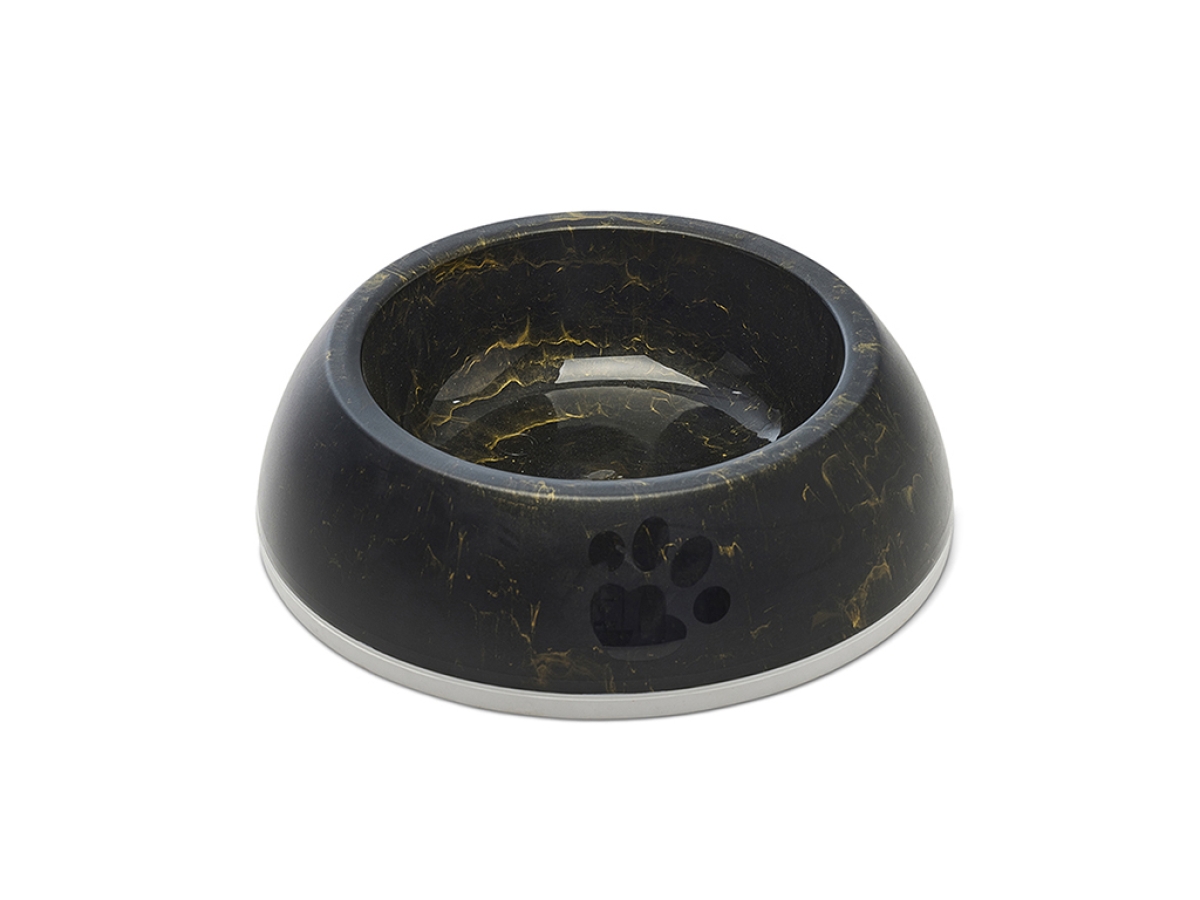 Savic Delice 3 Marble купа за храна и вода, 1.2 л - Тъмен мрамор