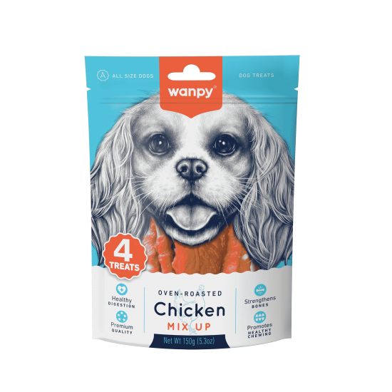 Wanpy Chicken Mix Up микс лакомства за куче, пиле, 150 г