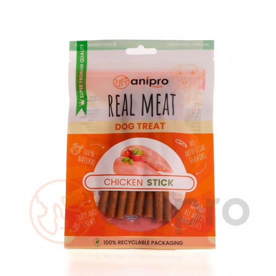 anipro Real Meat - лакомство за кучета, меки солети с пилешко, опаковка 80 г