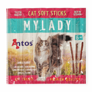 Antos Cat Sticks MyLady котешки пръчици агне и пуйка, 6бр