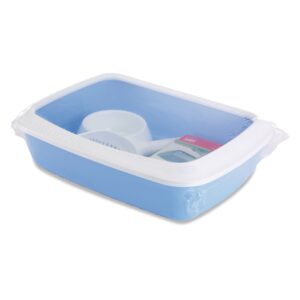 Savic Iriz starter kit litter tray – комплект за котешка тоалетна, син цвят