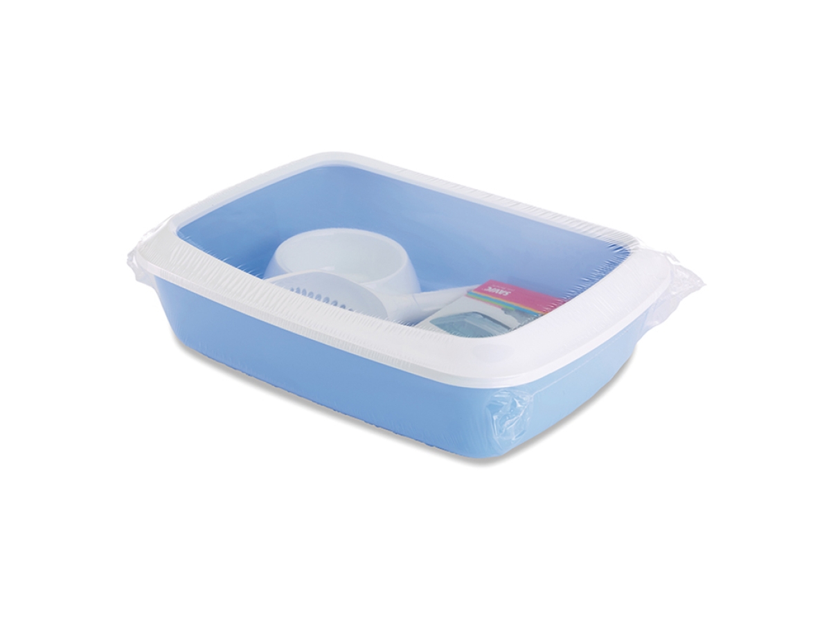 Savic Iriz starter kit litter tray – комплект за котешка тоалетна, син цвят