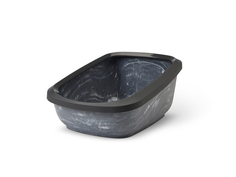 Savic Aseo Jumbo Marble котешка тоалетна черен мрамор/антрацит, 67.5x48.5x28 см
