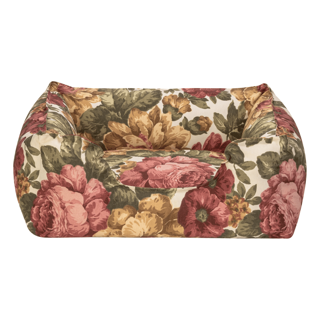 Pet Comfort Alpha водоустойчиво легло за кучета и котки, устойчивo на петна, флорални мотиви, S, 50х60 см