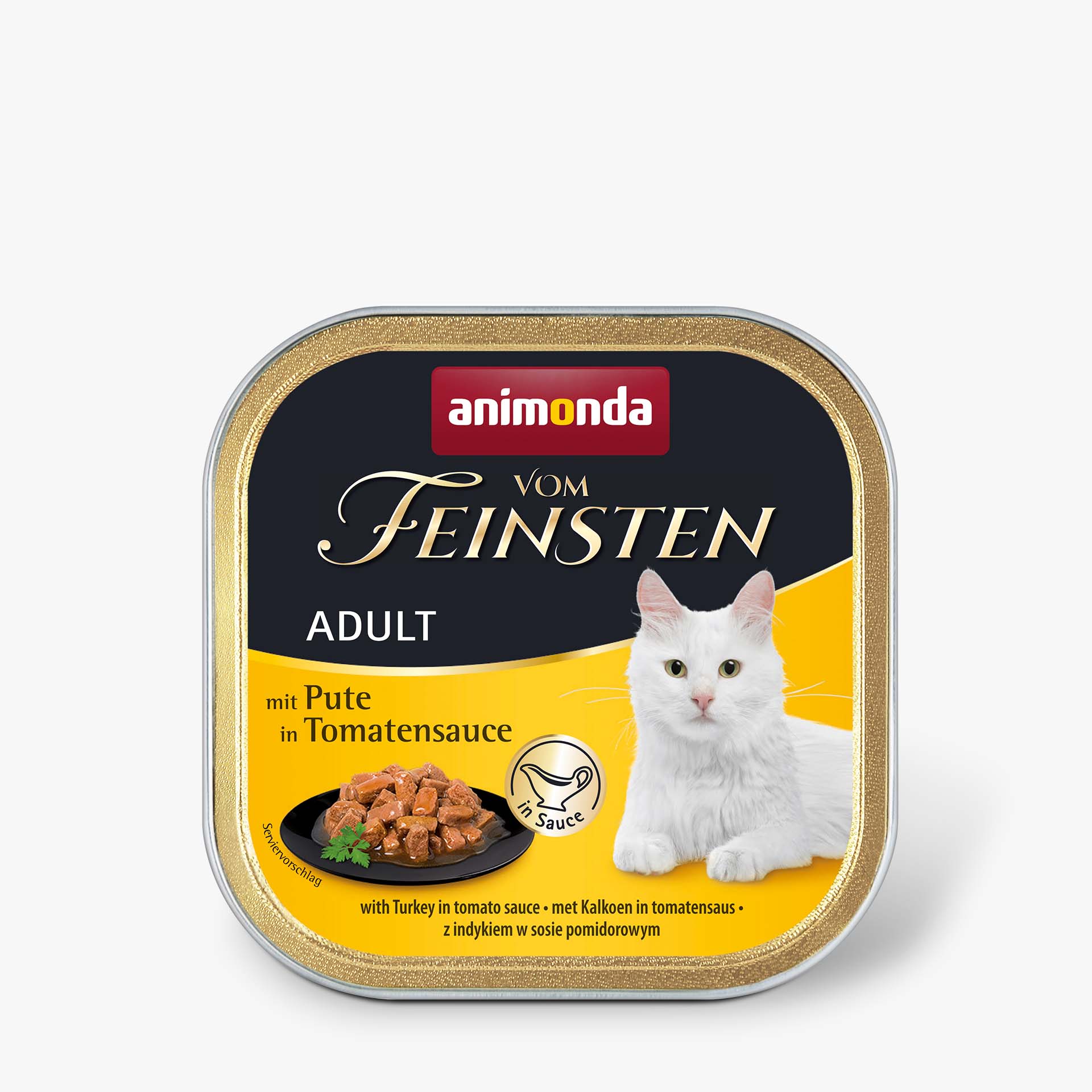 Vom Feinsten Cat пастет за котки, с пуйка в доматен сос - 100 г