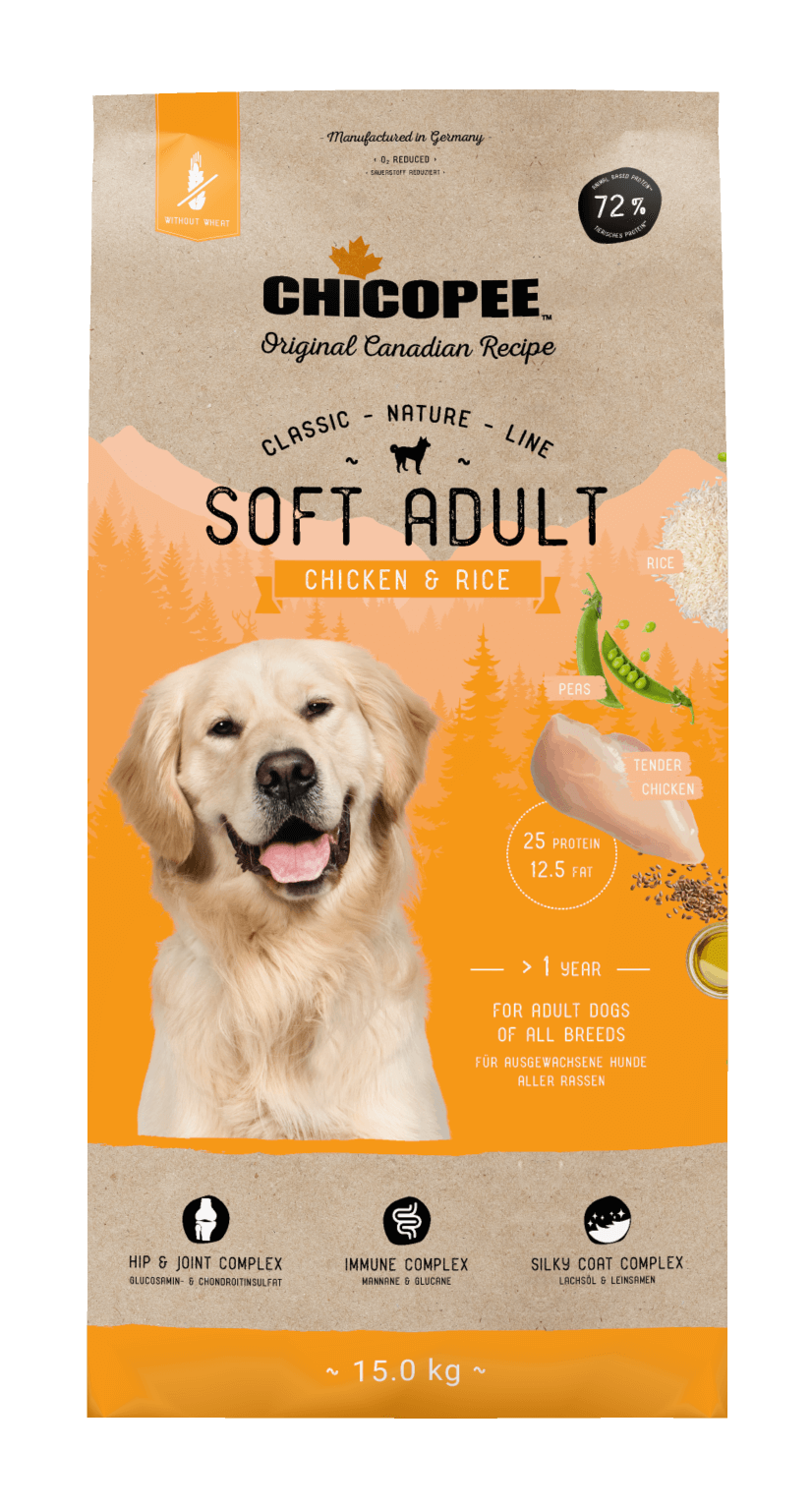 Chicopee Dog CNL Soft мека гранула за израснали кучета с пилешко, 2 кг