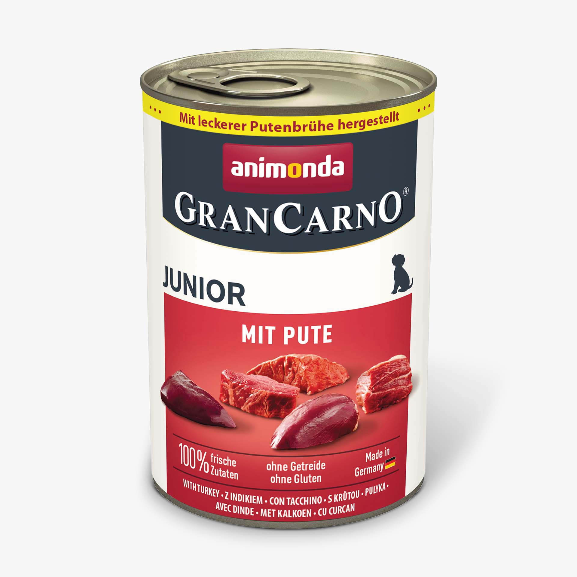 GranCarno Dog Junior - консeрвирана храна за малки кученца с пуешко, 400 г