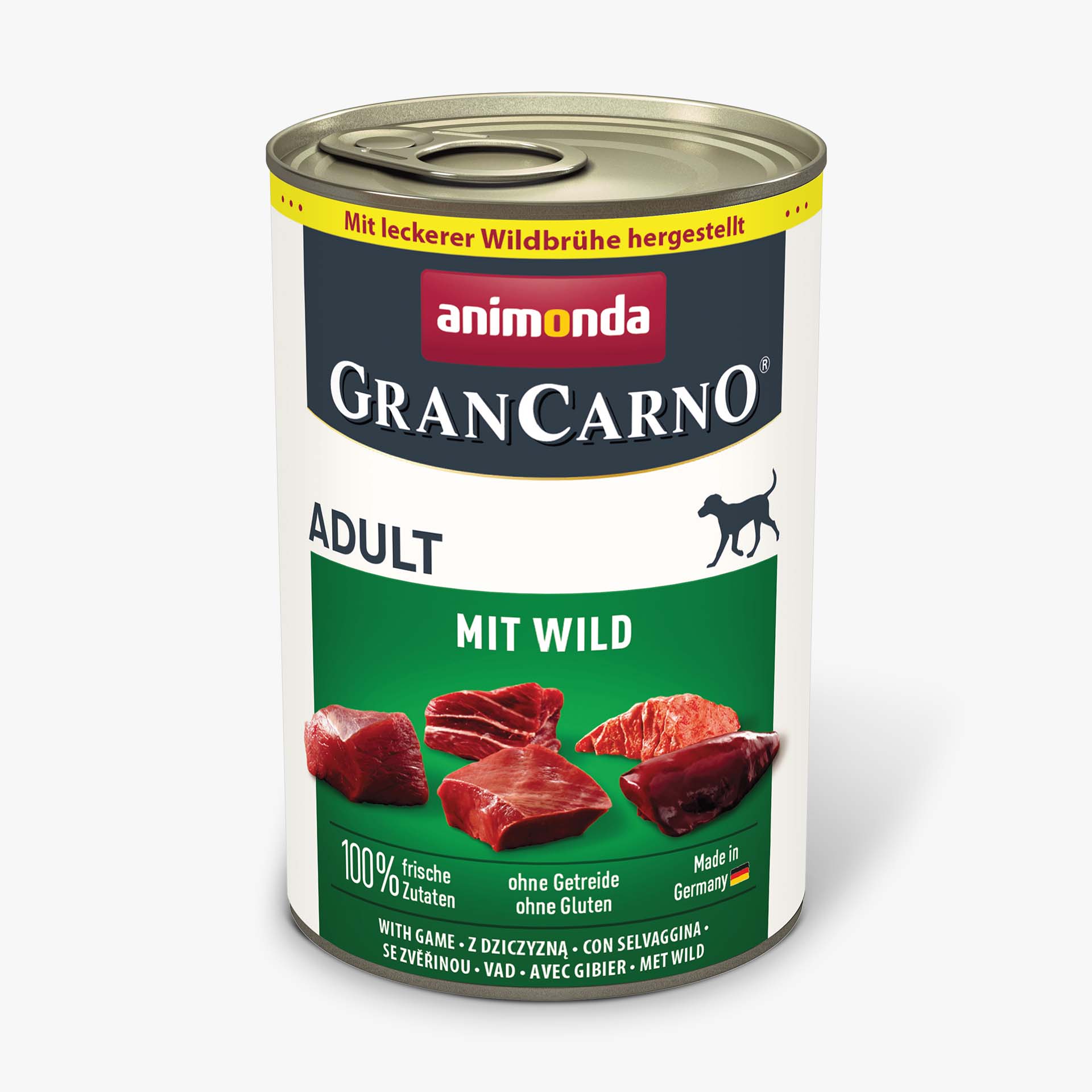 GranCarno Dog Adult консервирана храна за кучета с дивечово месо, 400 г