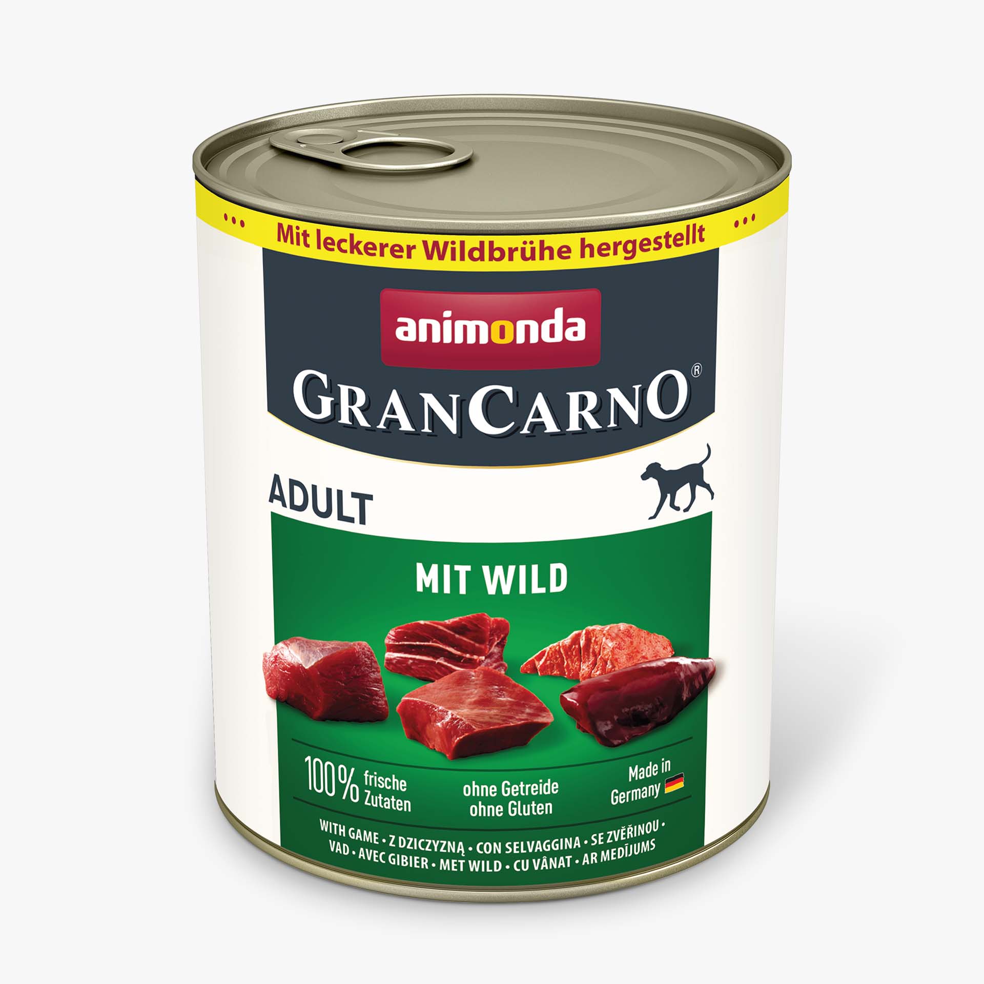 GranCarno Dog Adult консервирана храна за кучета с дивечово месо, 800 г