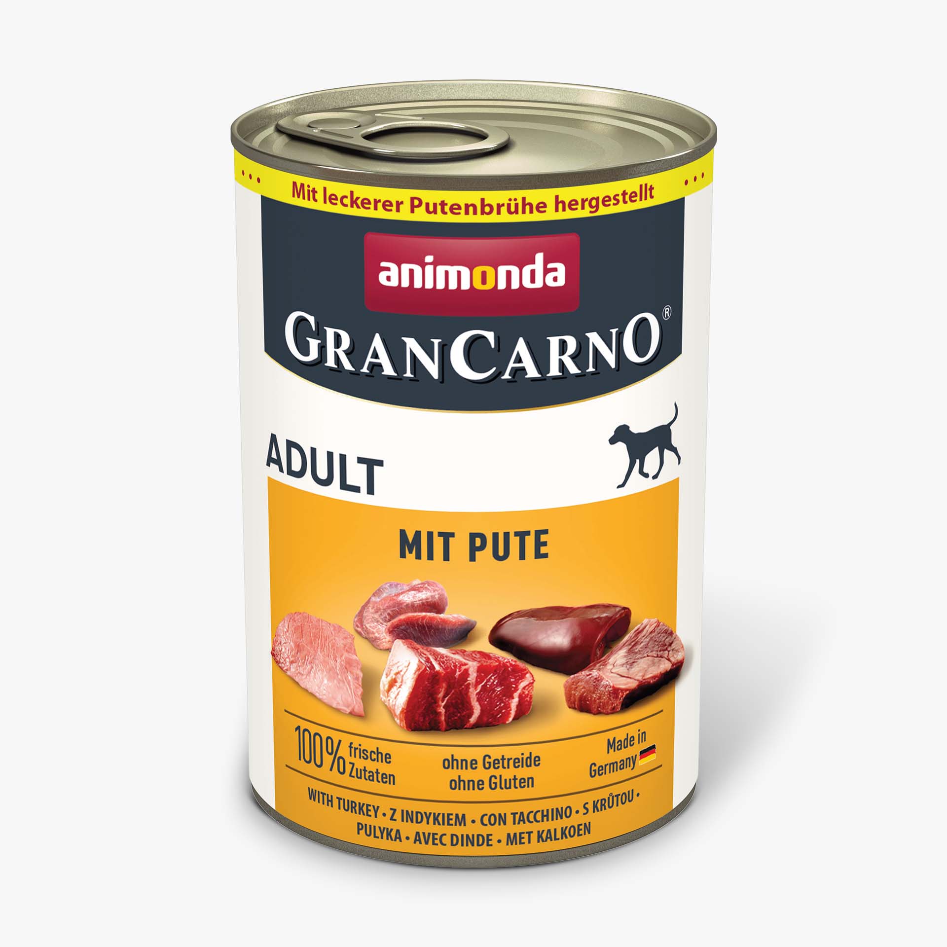 GranCarno Adult Dog консервирана храна за кучета с пуешко месо, 400 г