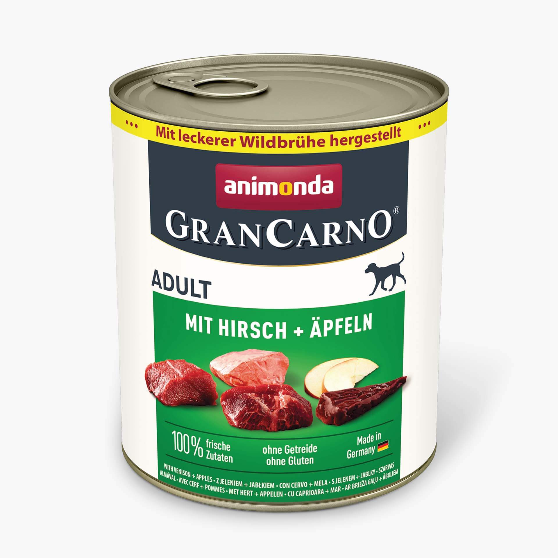 Gran Carno Plus храна за кучета с еленско месо и ябълки, 800 г