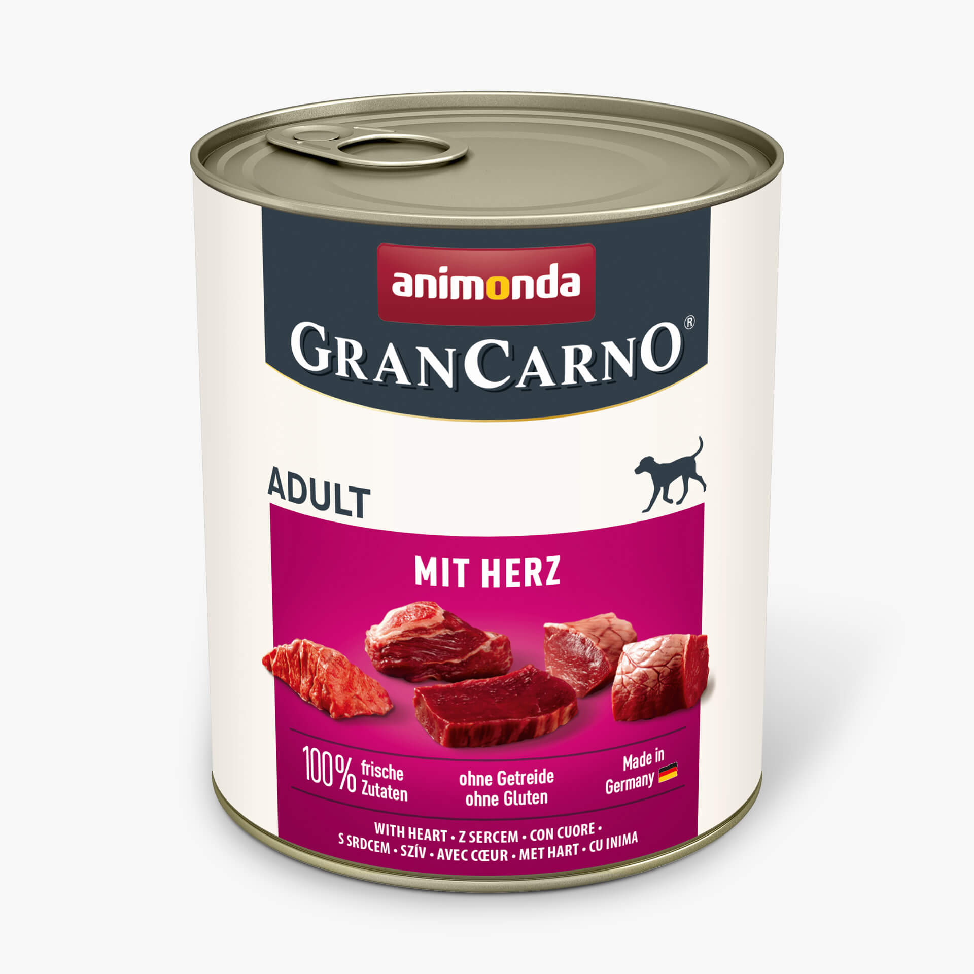 Gran Carno Dog Adult храна за кучета със сърца, 800 г