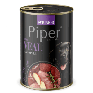 Piper Dog Junior храна за малки кученца с телешко и ябълки, 400 г