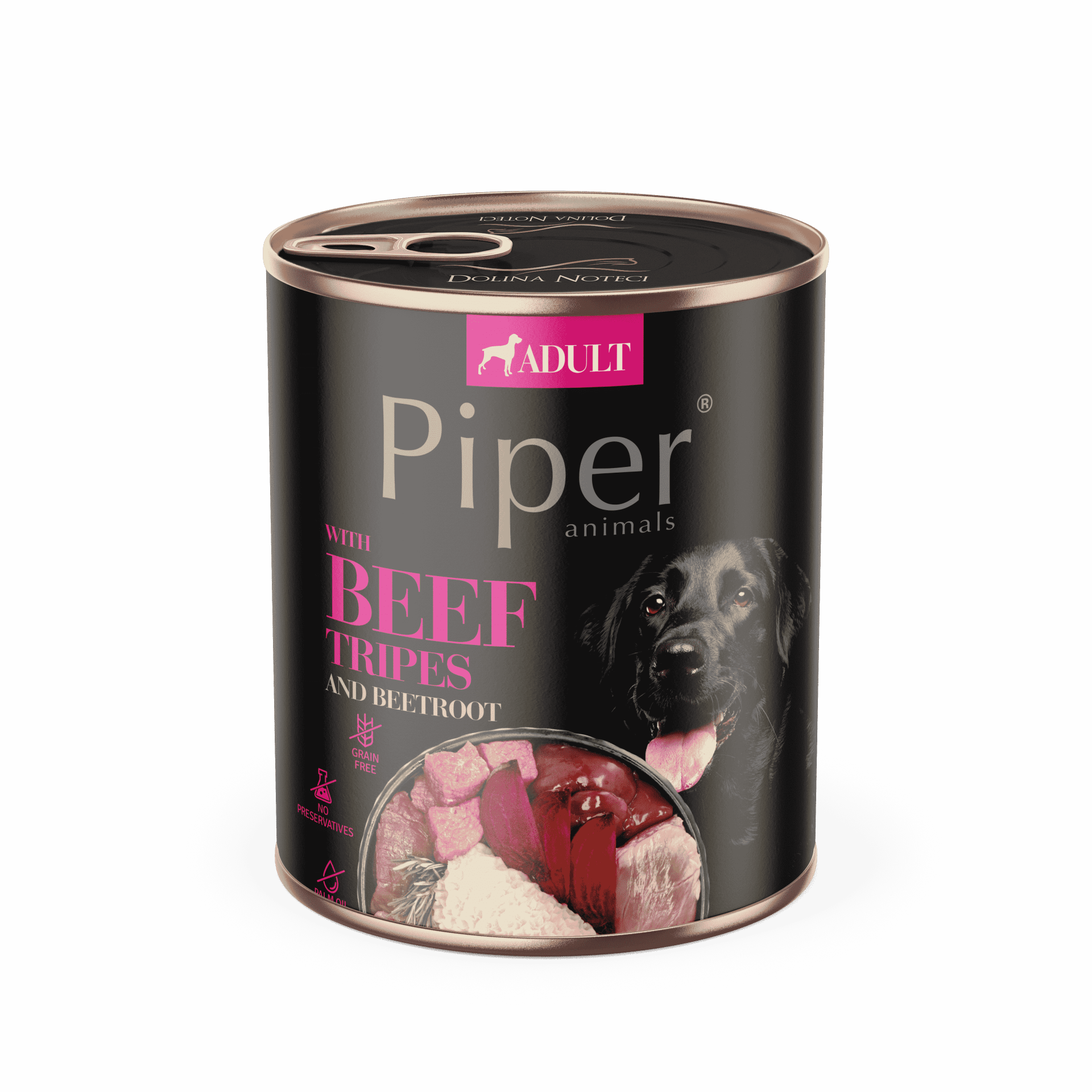 Piper Adult Dog храна за кучета с говеждо шкембе и червено цвекло, 800 г