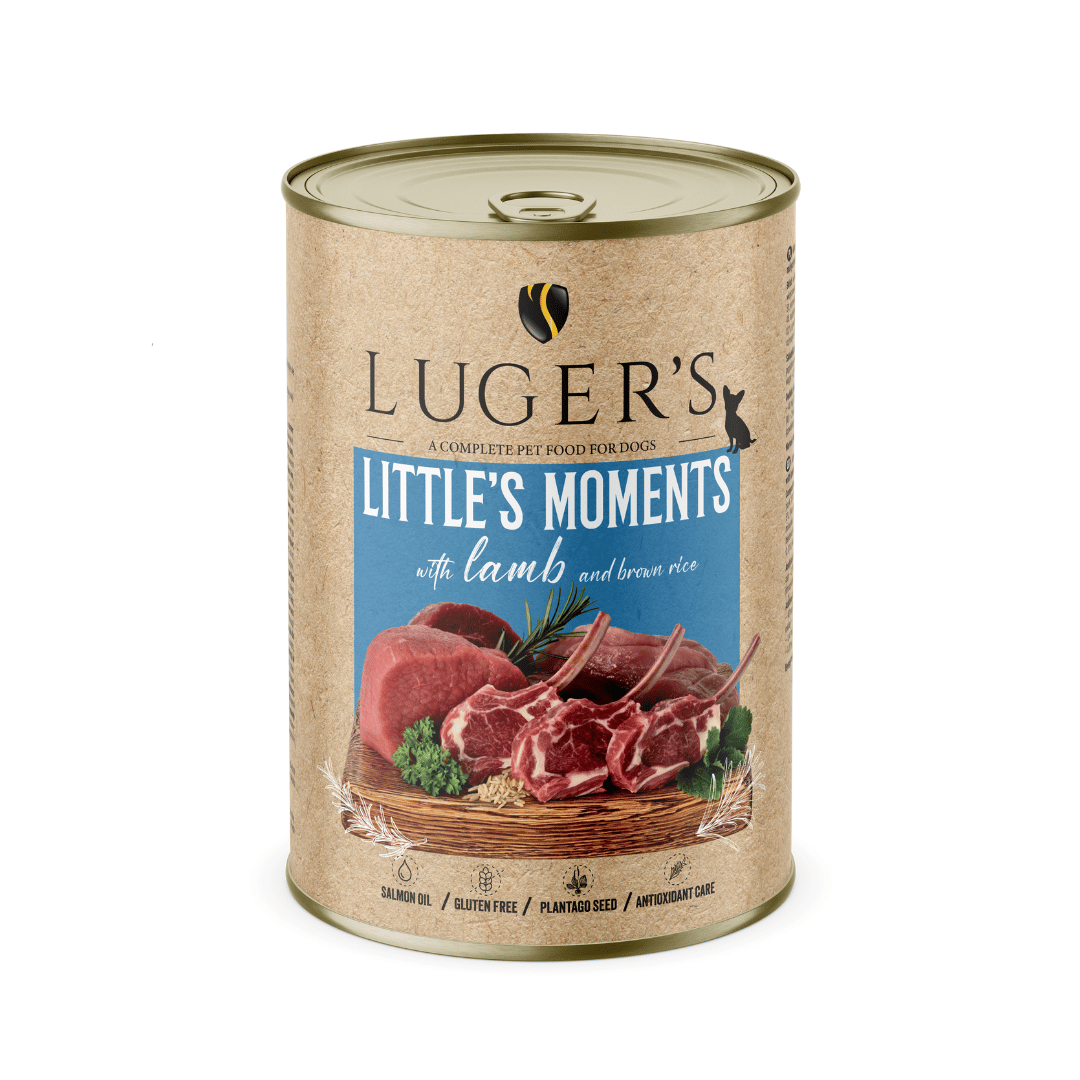 Luger`s Dog храна за дребни породи кучета с агне и кафяв ориз, 400 г, 6 бр./стек