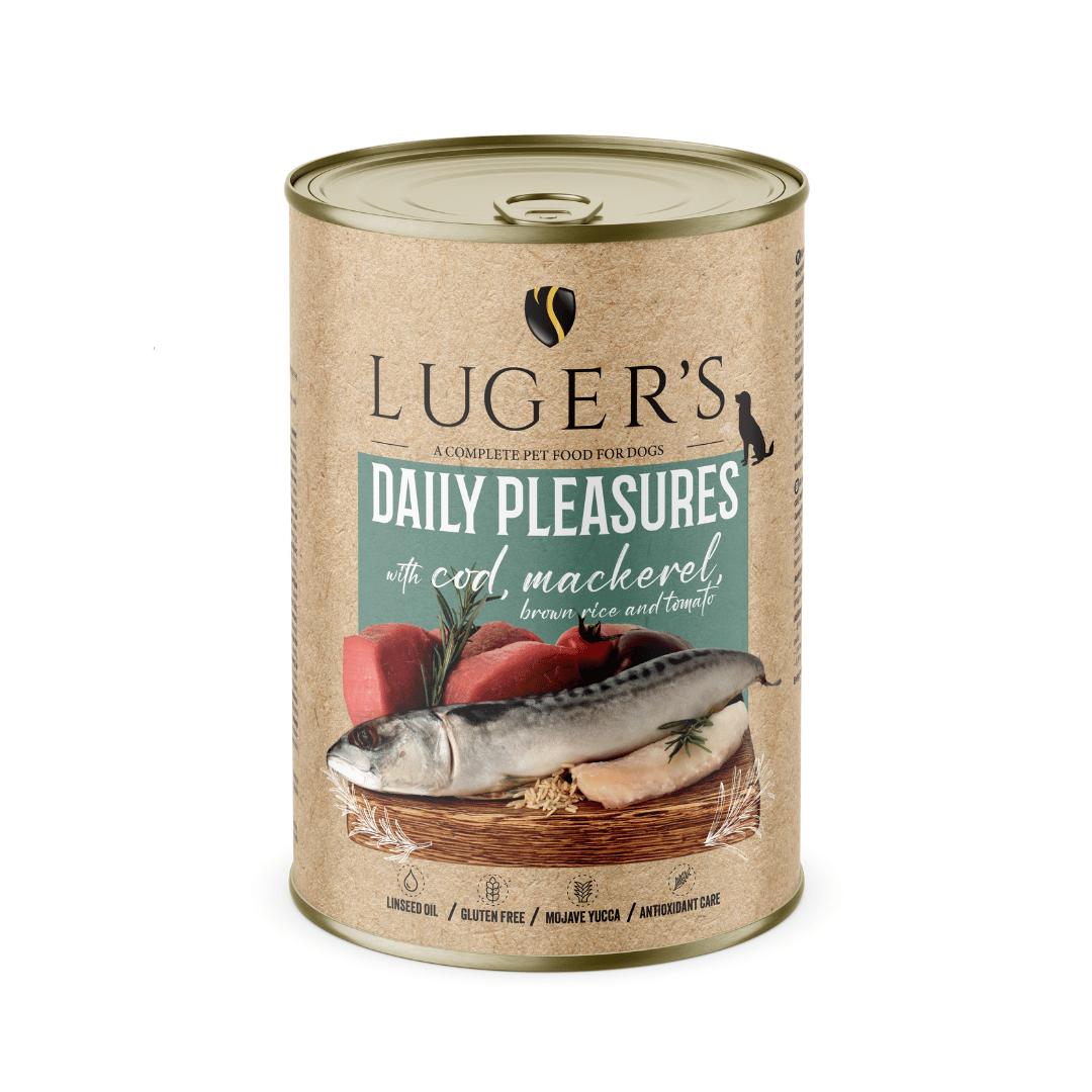 Luger`s Dog храна за кучета с риба треска, 400 г, 6 бр./стек
