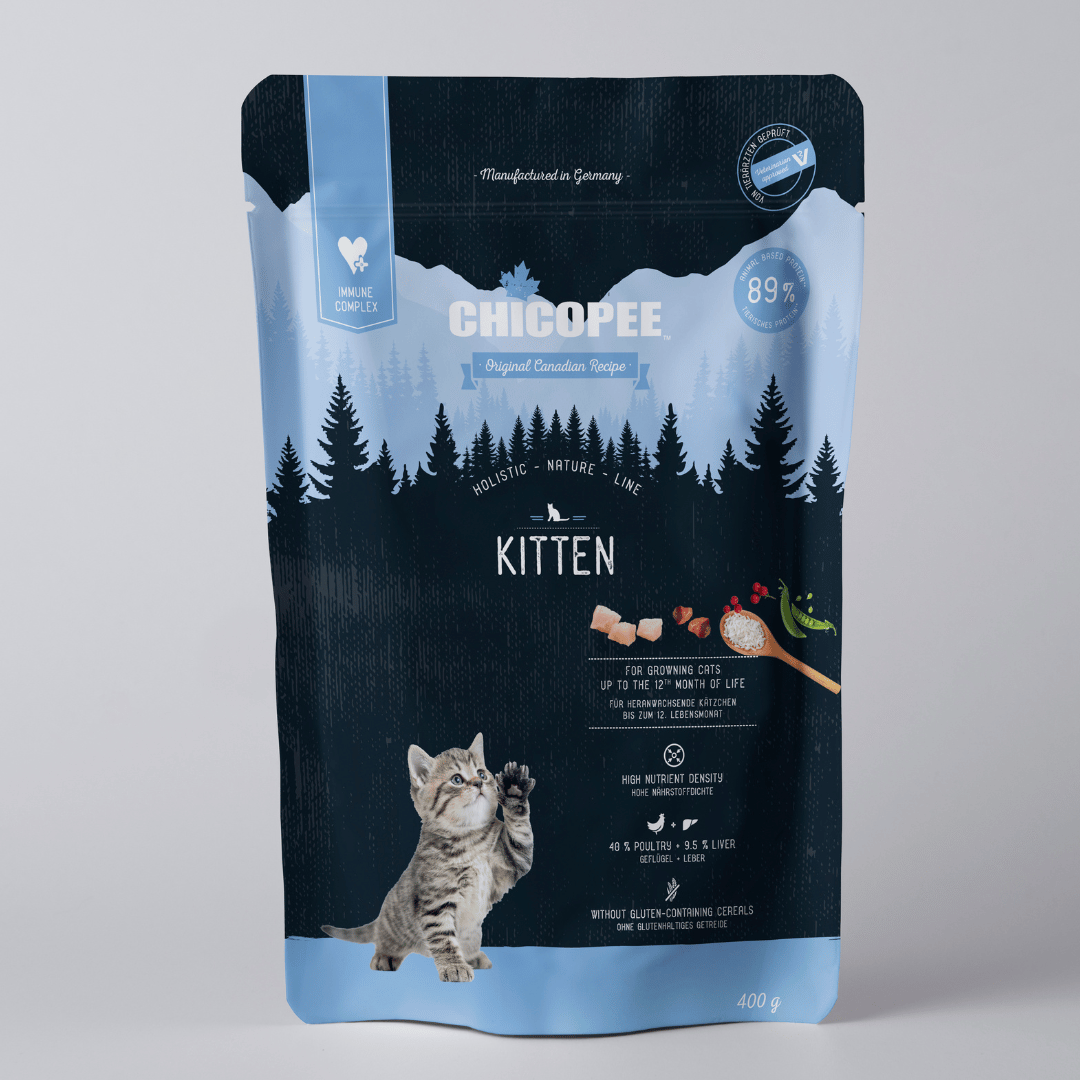 Chicopee Holistic Kitten - пълноценна суха храна за подрастващи котета до 12 месеца, 400 г
