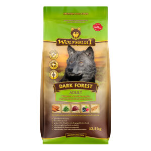 Wolfsblut Dark Forest Adult суха храна за кучета с дивечово месо и сладки картофи, 12.5 кг