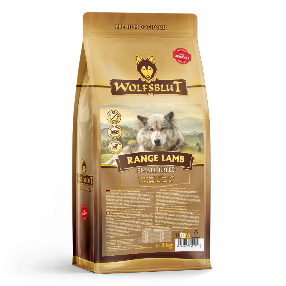 Wolfsblut Range Lamb Small Breed суха храна за дребни породи кучета с агнешко и ориз, 2 кг