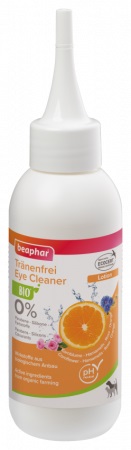 Beaphar BIO Eye Cleaner 100 мл - лосион за почистване на очи с био синя боровинка, хамамелис, роза