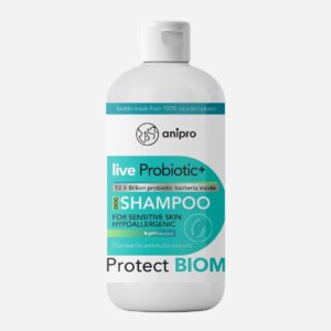 anipro Live Probiotic+ Protеct Biom - пробиотичен шампоан за кучета за защита на микробиома, 250 мл