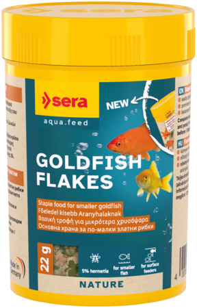 sera Goldfish Flakes Nature 22 г - натурална храна за златни рибки
