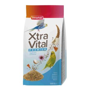 Beaphar XtraVital премиум храна за вълнисти папагали, плик, 500 г