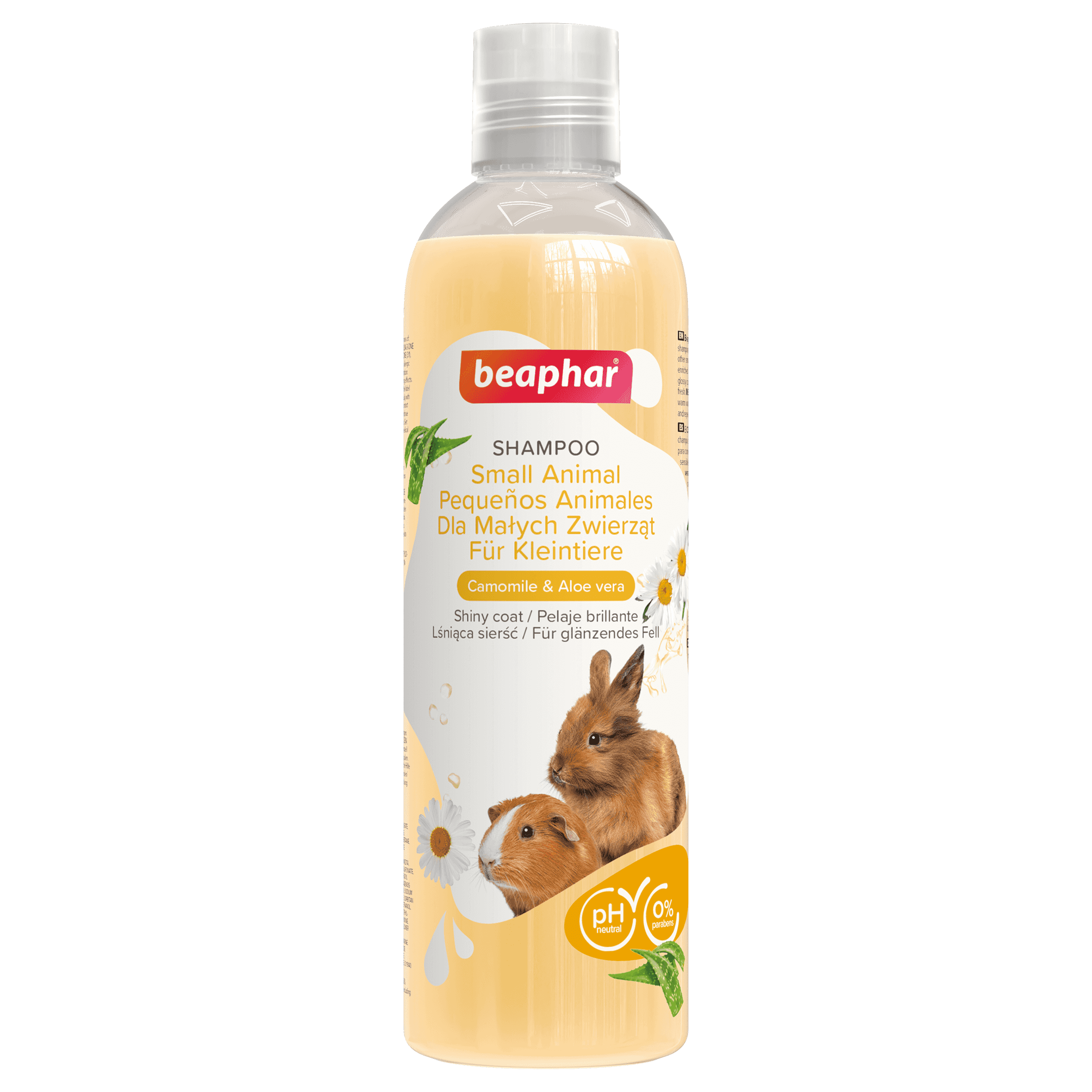 Beaphar Small Animal Camomile&Aloe vera - хипоалергенен шампоан с лайка и алое вера за дребни животни, 250 мл