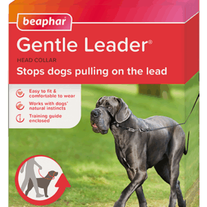 Beaphar Gentle Leader повод срещу дърпане за куче, черен, едри породи