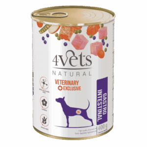 4Vets Dog Natural Gastro Intestinal консервирана храна за кучета, при стомашно чревни проблеми, 400 г
