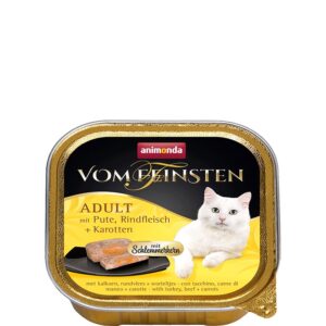 Vom Feinsten 2 в 1 от Animonda, Германия, пуйка + говеждо с моркови, 100г (32 бр./стек)