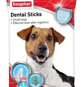 Beaphar Dental Sticks Small - 7 бр., 112гр, дентални пръчки за свеж дъх и чисти зъби