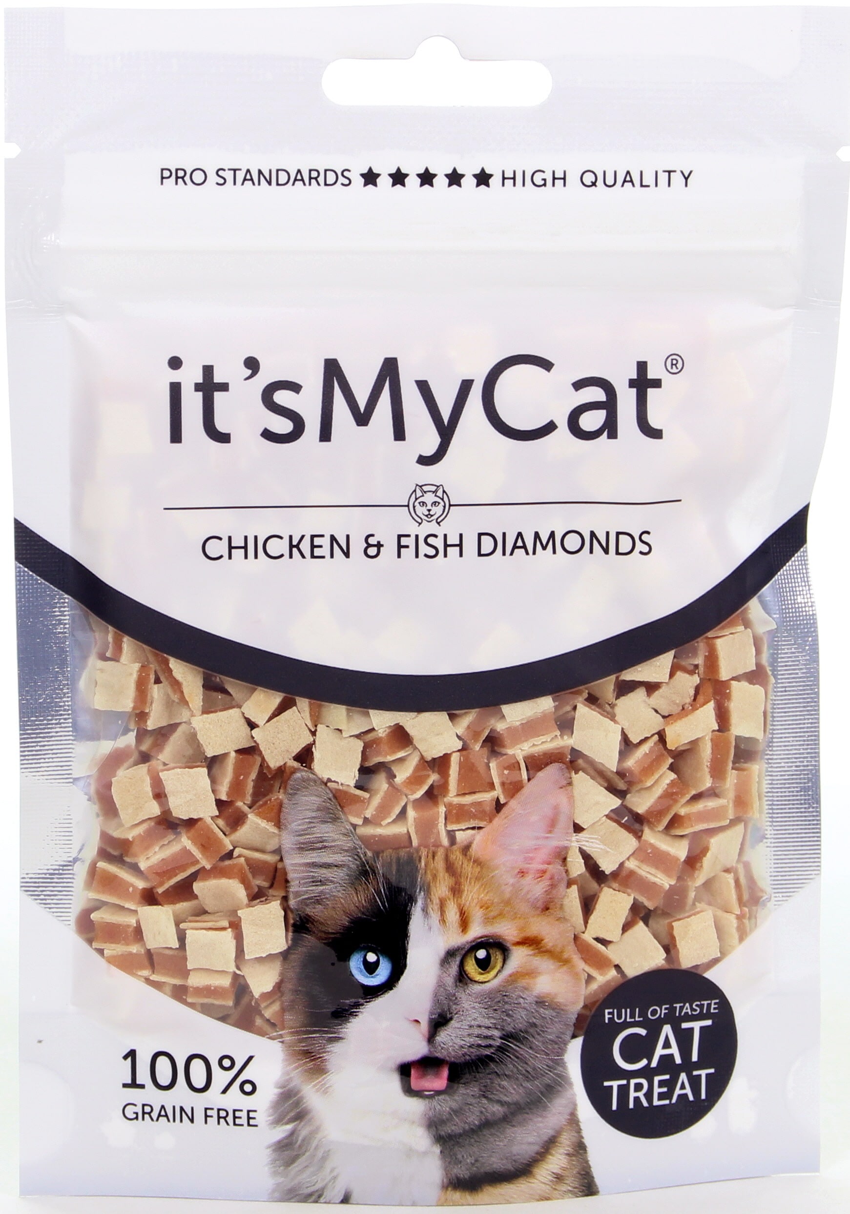 It's My Cat Chicken & Fish Diamond 50 г - лакомство за котка пиле и риба