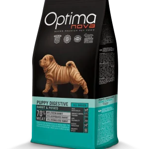 OPTIMA NOVA PUPPY DIGESTIVE RABBIT & POTATO - Заек и картоф 12кг