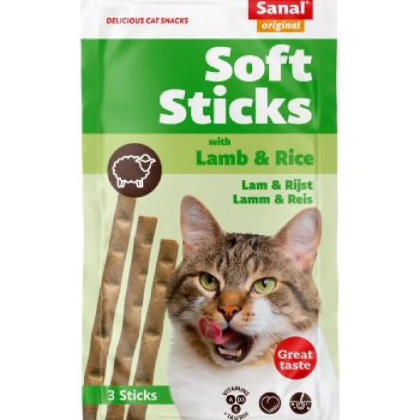 Softsticks SANAL за котка - агне и ориз
