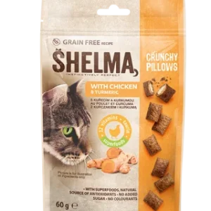 SHELMA Crunchy Pillows GRAIN FREE - лакомства за котки