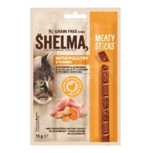 SHELMA Sticks Cat GRAIN FREE пилешко и куркума