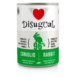 Консерва за куче DISUGUAL 96% заек 0,400кг