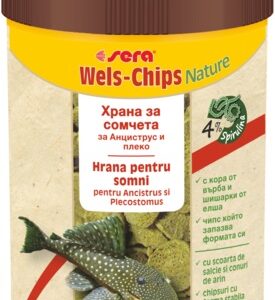 sera Wels-Chips Nature за придънни рибки - 10000 мл, 3.8 кг