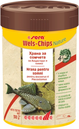 sera Wels-Chips Nature за придънни рибки - 15 г