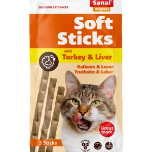 Softsticks SANAL за котка - пуйка и черен дроб