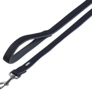 Повод CLASSIC PRENO 15/20 мм./120 см. черен/сив