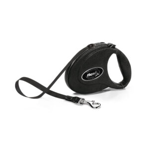 flexi Leather Black М - 5м лента, до 25кг - цвят черен, кутия с естествена финна кожа