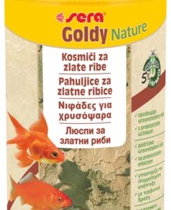 sera Goldy Nature 1000 мл - натурална храна за златни рибки