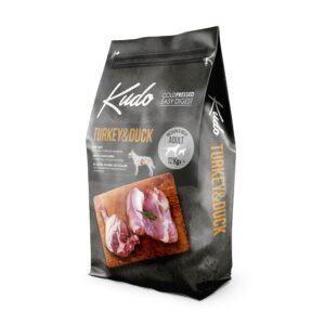 Kudo Low Grain Turkey / Duck Medium-Maxi Adult храна за кучета от средни/едри породи над 1 год , 12 кг.