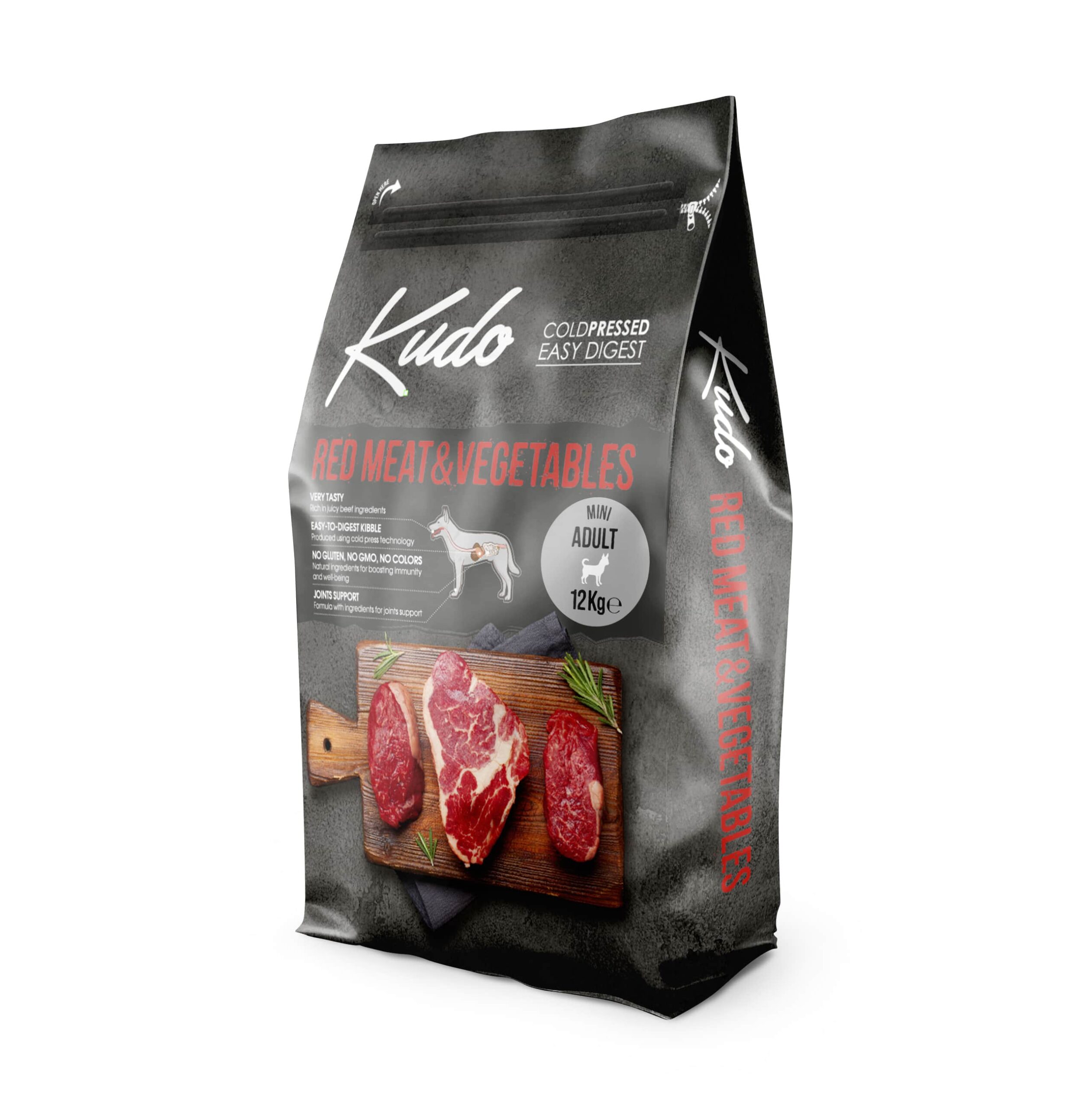 Kudo Low Grain Red Meat Mini Adult - за мини породи над 1 год , 12кг