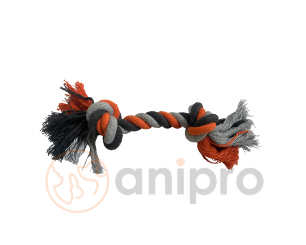 anipro Играчка въже сиво/оранжево, 30 см, 130-140 г
