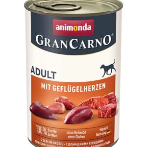 Gran Carno адълт куче 400гр птичи сърца