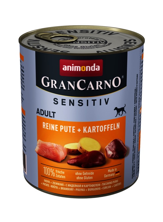 GranCarno® Sensetive пуйка + картофи, 53% пуйка, 10% картофи, 400 гр