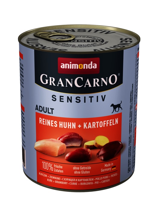 GranCarno® Sensetive 53% пиле, 10% картофи, 800 гр